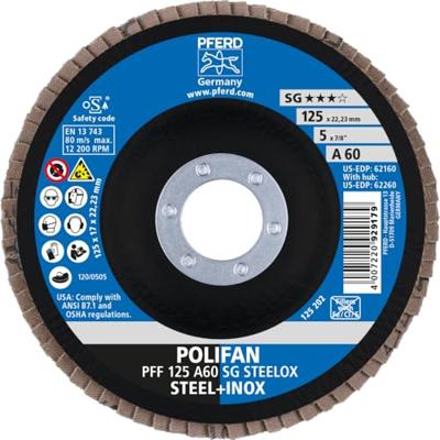 PFERD TOOLS 67606125 A Sg Steelox Lamellenschijf Diameter 125 mm Boordiameter 22.23 mm 10 stuk(s)
