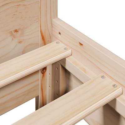 Bedframe zonder matras massief grenenhout 80x200 cm - thumbnail