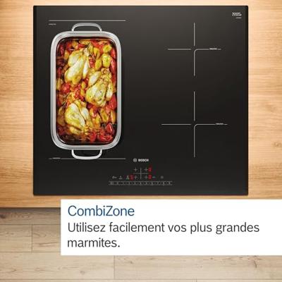 60cm inductiekookplaat - BOSCH SER6 - PVS63KHC1E Zwart - 4-pits - Home Connect - L592xD522 mm