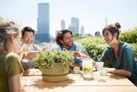 Elho bloempot Greenville Bowl 33cm Goudkleurig Zand - thumbnail