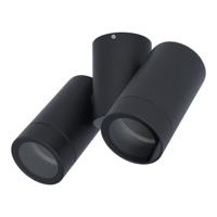 Silva LED Plafondspot - Kantelbaar - 2 lichts - GU10 - IP65 waterdicht - Plafondspot - Binnen en buitengebruik - Zwart - thumbnail