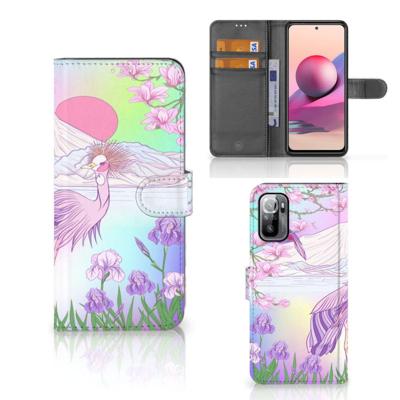 Xiaomi Redmi Note 10/10T 5G | Poco M3 Pro | Telefoonhoesje | Met pasjeshouder | Bird