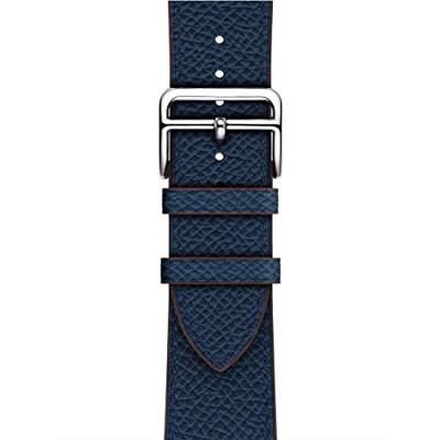 Lederen bandje - Donkerblauw - Geschikt voor Apple Watch 38mm / 40mm / 41mm / 42mm Lederen bandje - Donkerblauw - Geschikt voor Apple Watch 38mm / 40mm / 41mm / 42mm