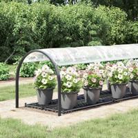 VidaXL Doorzichtig zeildoek met zeilringen 1x4 m polyethyleen - thumbnail