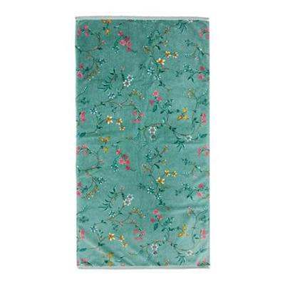Pip Studio Les Fleurs Badtextiel Groen-Douchelaken (70x140 cm)