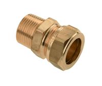 Bonfix knelkoppeling - Puntstuk - 3/8 x 12 mm - Messing - thumbnail