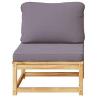 Tuinbank met kussens massief acaciahout - thumbnail