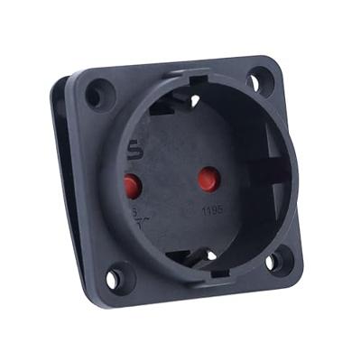 AS Schwabe 45081 Stopcontact (inbouw) IP20 Zwart