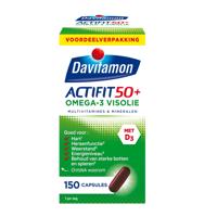 Davitamon Actifit 50 Plus Omega-3 Visolie Capsules - thumbnail