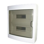 SEP -LS16 opbouw 16 module kast dubbele rij met din rail kleur wit 232x290x105mm IP40