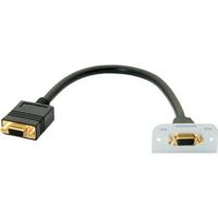 Kindermann 7441000501 VGA scherm met kabel aansluiting op aansluiting, 54 x 54 mm zwart - thumbnail