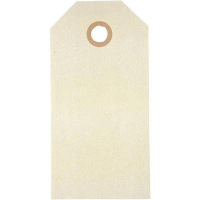 Creativ Company Manilla-labels, afm 5x10 cm, 250 gr, crème, 1000 stuk/ 1 doos