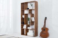 Massieve boekenkast CUBUS Sheesham 180cm unieke korrel - 38118 - thumbnail