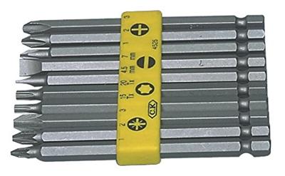 C.K T4525 Bitset 10-delig Plat, Kruiskop Phillips, Kruiskop Pozidriv, Binnen-zesrond (TX) C.K T4525 Bitset 10-delig Plat, Kruiskop Phillips, Kruiskop Pozidriv, Binnen-zesrond (TX)