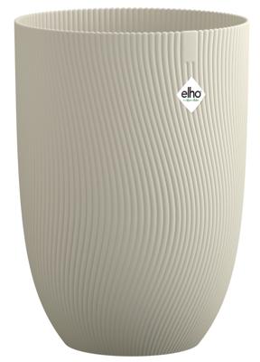 Hoge bloempot - ELHO - Sereh Tall 30 - 22 L - L 30 x B 29,5 x H 41 cm - Beige - Balkon/binnen/buiten