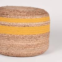 LABEL51 Poef Jute - Geel - Jute - thumbnail