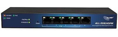 Allnet ALL-SG8245PM Netwerk switch 5 poorten 1000 MBit/s PoE-functie Allnet ALL-SG8245PM Netwerk switch 5 poorten 1000 MBit/s PoE-functie