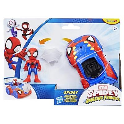 Spidey's Spider-Boat met een figuurtje van 7,5 cm en accessoires, speelgoed voor kinderen vanaf 3 jaar, Spidey en zijn buitengewone vrienden
