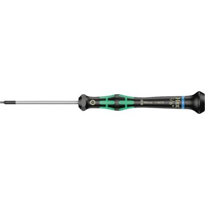 Wera 2054 Elektronica en fijnmechanica Inbusschroevendraaier Sleutelbreedte (metrisch): 1.6 mm Sleutelbreedte (inch): 1/16 inch Koplengte: 60 mm Afmeting,