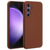Accezz Liquid Silicone Backcover met MagSafe voor Samsung Galaxy S23 FE Telefoonhoesje Bruin - thumbnail