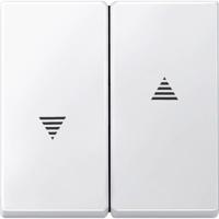 Merten 435519 Wisselschakelaar Afdekking System M Polar-wit 1 stuk(s) - thumbnail