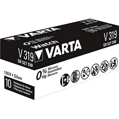 Varta Knoopcel 319 1.55 V 1 stuk(s) 21 mAh Zilveroxide SILVER Coin V319/SR64 NaBli 1 Varta Knoopcel 319 1.55 V 1 stuk(s) 21 mAh Zilveroxide SILVER Coin V319/SR64 NaBli 1