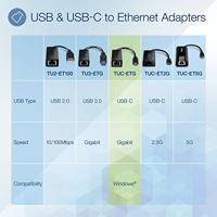 TrendNet TUC-ETG Netwerkadapter 10 / 100 / 1000 MBit/s RJ45, USB-C - thumbnail