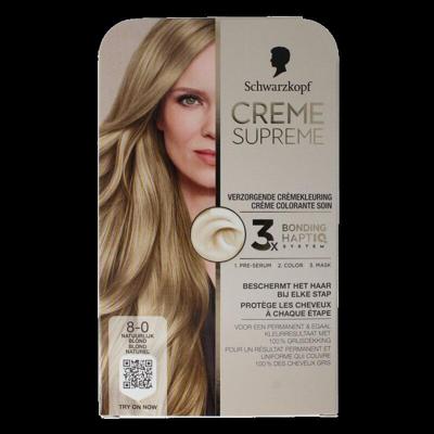 Schwarzkopf Creme Supreme Crèmekleuring 8-0 Natuurlijk Blond