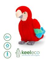 Keeleco Knuffel Rode Ara 20 cm - thumbnail