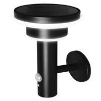 OSRAM HOMELIGHTING ENDURA Style Solar Wall Sensor Double Circle 6W Black 4099854455506 LED-buitenlamp (wand) - thumbnail