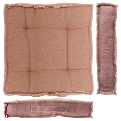 Boxkussen rib 45x45x8 cm beige Boxkussen rib 45x45x8 cm beige