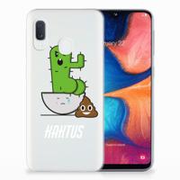 Samsung Galaxy A20e Telefoonhoesje met Naam Cactus Poo - thumbnail