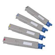 Huismerk OKI C3300 / C3400 / C3450 / C3600 (43459329-43459332) Toners Multipack (zwart + 3 kleuren) - thumbnail