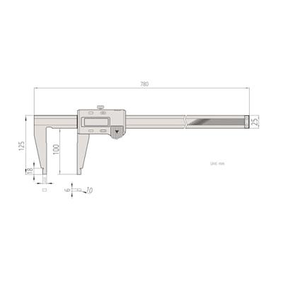 Mitutoyo digitale werkplaatsschuifmaat 0-600mm