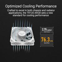 Asus TUF GAMING TR120 FAN ARGB RE PC-ventilator Wit (b x h x d) 120 x 120 x 28 mm Incl. LED-verlichting - thumbnail