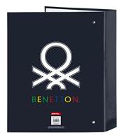 Ringmap Benetton Sixties Marineblauw A4 (27 x 33 x 6 cm) - thumbnail