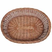 Hondenmand/huisdierenbed 90 cm natuurlijk wilgen - thumbnail