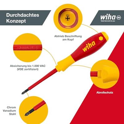 Wiha schroevendraaier SoftFinish electric sleufkop/ Phillips-schroevendraaierset, 6-delig 00833 - thumbnail