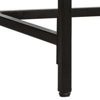 Eettafel 200x100x75 cm massief hout ruw mangohout - thumbnail