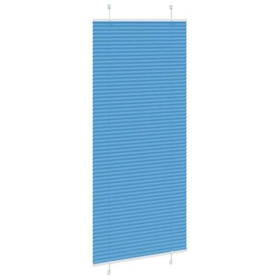 Pliss rolgordijn 95x200 cm stofbreedte 94,4 cm polyester blauw