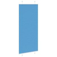 Pliss rolgordijn 95x200 cm stofbreedte 94,4 cm polyester blauw - thumbnail