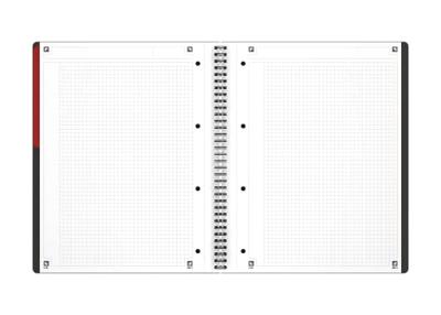 Oxford 100104329 Collegeblok Grijs, Oranje, Rood DIN A4+ Geruit Aantal paginas: 80