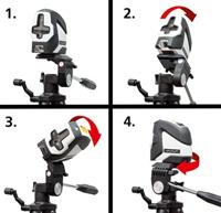 Laserliner 090.132A Wind-up statief 1/4 Hoogte (max.)=155 cm - thumbnail