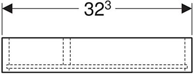 Geberit Smyle Lade-Inzet 32,3x15x5,9 cm Lava