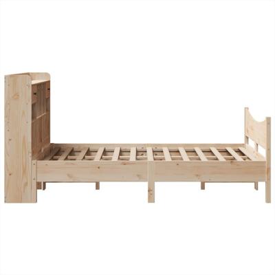 Bedframe zonder matras massief grenenhout 135x190 cm