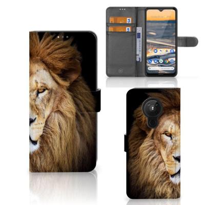 Nokia 5.3 | Telefoonhoesje | Met pasjeshouder | Leeuw