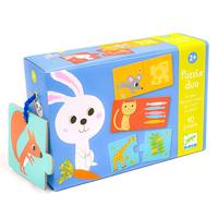 Puzzelduo Aan tafel! DJECO blauw - thumbnail