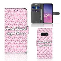 Samsung Galaxy S10e Portemonnee Hoesje Flowers Pink DTMP - thumbnail
