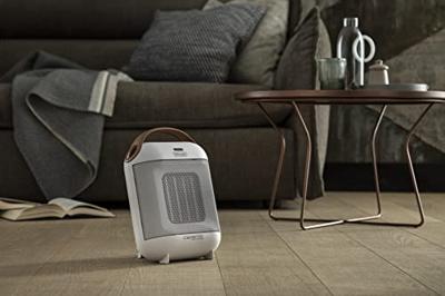 Delonghi hfx30c18.iw keramische kachel wit/bruin - thumbnail