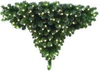 Plafonddeco Plafondboom hangende kunstkerstboom upside down Oregon 120 cm grn/zil 200LED Peha - Peha - thumbnail